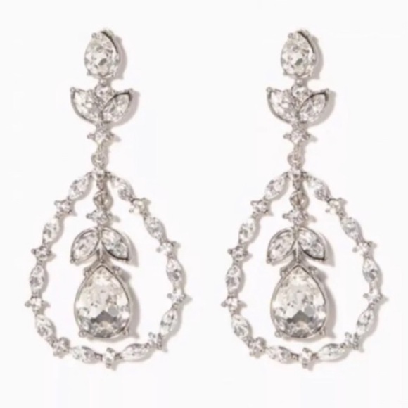 ZOYA SWAROVSKI FLORAL EARRINGS - Picture 1 of 1